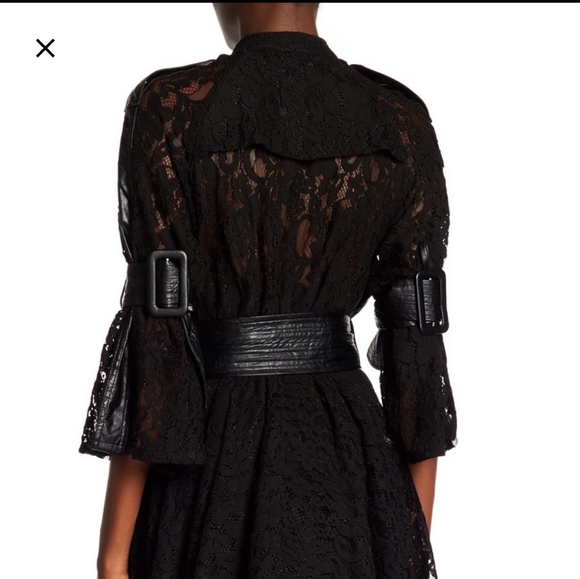 NWT: Cascading Lace and Tulle Shirt Dress - Picture 4 of 6